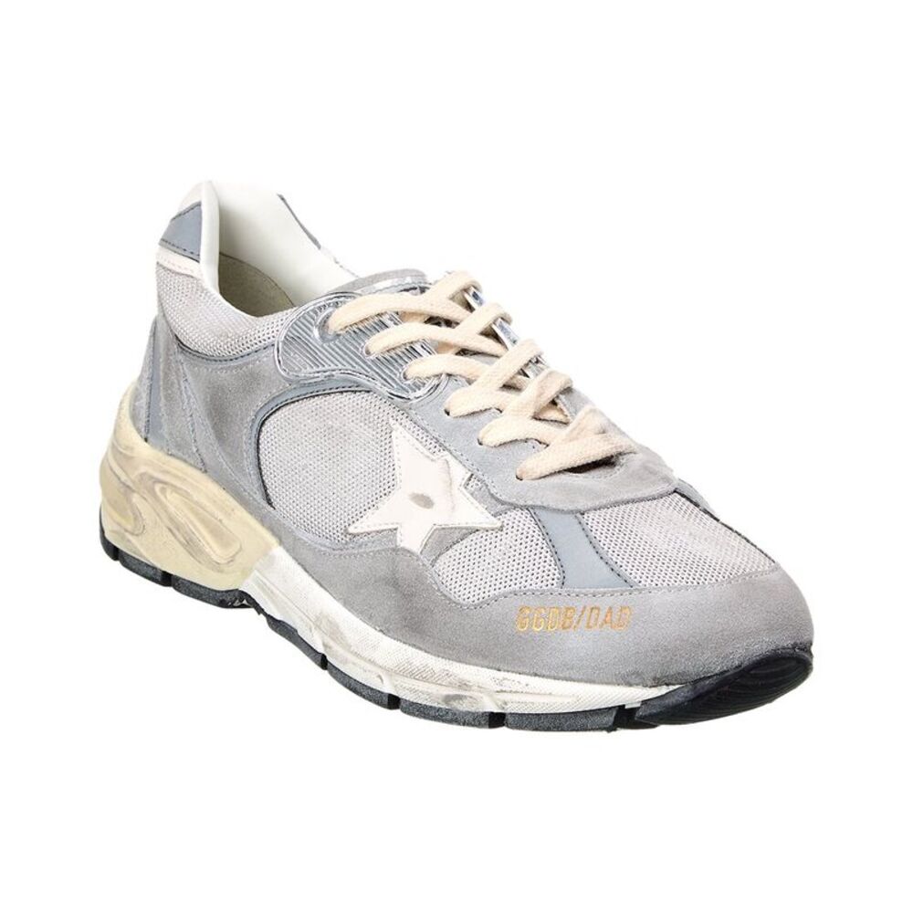 Golden Goose Dad-Star Mesh & Suede Sneaker, Grey